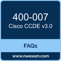 Cisco 400-007 exam frequently asked questions for Cisco Certified Design Expert v3.0 preparation