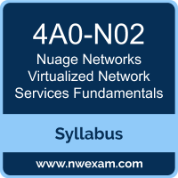 4A0-N02 Syllabus, Virtualized Network Services Fundamentals Exam Questions PDF, Nuage Networks 4A0-N02 Dumps Free, Virtualized Network Services Fundamentals PDF, 4A0-N02 Dumps, 4A0-N02 PDF, Virtualized Network Services Fundamentals VCE, 4A0-N02 Questions PDF, Nuage Networks Virtualized Network Services Fundamentals Questions PDF, Nuage Networks 4A0-N02 VCE