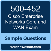 Enterprise Networks Core and WAN Exam Dumps, 500-452 Dumps, Cisco ENCWE PDF, 500-452 PDF, Enterprise Networks Core and WAN Exam VCE, Cisco Enterprise Networks Core and WAN Exam Questions PDF, Cisco Exam VCE, Cisco 500-452 VCE, Enterprise Networks Core and WAN Exam Cheat Sheet