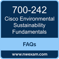 Cisco 700-242 exam frequently asked questions for Cisco Environmental Sustainability Specialization preparation