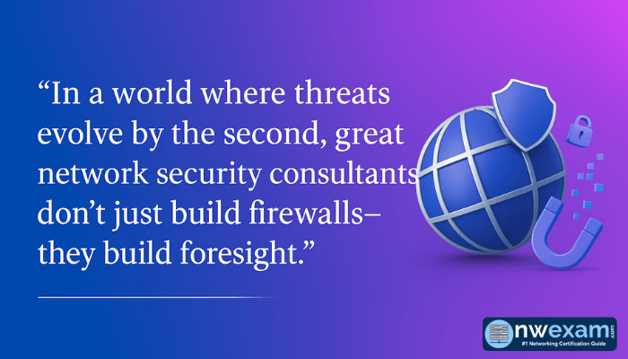 A digital quote banner with a blue-to-purple gradient background features the quote.