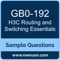 Routing and Switching Essentials Dumps, GB0-192 Dumps, H3C H3CNE-RS+ PDF, GB0-192 PDF, Routing and Switching Essentials VCE, H3C Routing and Switching Essentials Questions PDF, H3C Exam VCE, H3C GB0-192 VCE, Routing and Switching Essentials Cheat Sheet