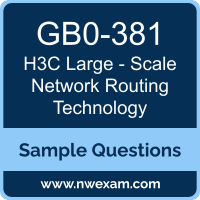 Large - Scale Network Routing Technology Dumps, GB0-381 Dumps, H3C Large - Scale Network Routing Technology PDF, GB0-381 PDF, Large - Scale Network Routing Technology VCE, H3C Large - Scale Network Routing Technology Questions PDF, H3C Exam VCE, H3C GB0-381 VCE, Large - Scale Network Routing Technology Cheat Sheet