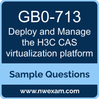 Deploy and Manage the H3C CAS virtualization platform Dumps, GB0-713 Dumps, H3C H3CNE-Cloud PDF, GB0-713 PDF, Deploy and Manage the H3C CAS virtualization platform VCE, H3C Deploy and Manage the H3C CAS virtualization platform Questions PDF, H3C Exam VCE, H3C GB0-713 VCE, Deploy and Manage the H3C CAS virtualization platform Cheat Sheet