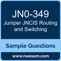 JNCIS Routing and Switching Dumps, JN0-349 Dumps, Juniper JNCIS-ENT PDF, JN0-349 PDF, JNCIS Routing and Switching VCE, Juniper JNCIS Routing and Switching Questions PDF, Juniper Exam VCE, Juniper JN0-349 VCE, JNCIS Routing and Switching Cheat Sheet