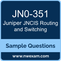 JNCIS Routing and Switching Dumps, JN0-351 Dumps, Juniper JNCIS-ENT PDF, JN0-351 PDF, JNCIS Routing and Switching VCE, Juniper JNCIS Routing and Switching Questions PDF, Juniper Exam VCE, Juniper JN0-351 VCE, JNCIS Routing and Switching Cheat Sheet