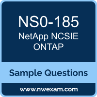 NCSIE ONTAP Dumps, NS0-185 Dumps, NetApp NCSIE PDF, NS0-185 PDF, NCSIE ONTAP VCE, NetApp NCSIE ONTAP Questions PDF, NetApp Exam VCE, NetApp NS0-185 VCE, NCSIE ONTAP Cheat Sheet