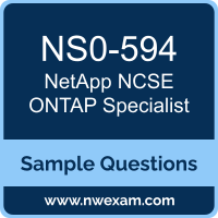 NCSE ONTAP Specialist Dumps, NS0-594 Dumps, NetApp NCSE ONTAP PDF, NS0-594 PDF, NCSE ONTAP Specialist VCE, NetApp NCSE ONTAP Specialist Questions PDF, NetApp Exam VCE, NetApp NS0-594 VCE, NCSE ONTAP Specialist Cheat Sheet