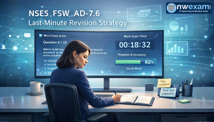 NSE5_FSW_AD-7.6 Last-Minute Revision Using Mock Exams