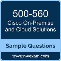 On-Premise and Cloud Solutions Dumps, 500-560 Dumps, Cisco OCSE PDF, 500-560 PDF, On-Premise and Cloud Solutions VCE, Cisco On-Premise and Cloud Solutions Questions PDF, Cisco Exam VCE, Cisco 500-560 VCE, On-Premise and Cloud Solutions Cheat Sheet