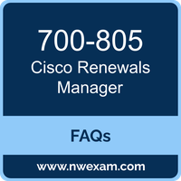 Cisco 700-805 exam frequently asked questions for Cisco Renewals Manager preparation