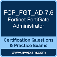 FCP_FGT_AD-7.6: Fortinet Fortinet FCP - FortiGate 7.6 Administrator FCP_FGT_AD-7.6: Fortinet Fortinet FCP - FortiGate 7.6 Administrator