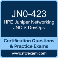 JN0-423: HPE Juniper Networking Automation and DevOps Specialist (JNCIS-DevOps) JN0-423: HPE Juniper Networking Automation and DevOps Specialist (JNCIS-DevOps)