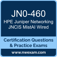 JN0-460: HPE Juniper Networking Mist AI Wired, Specialist (JNCIS-MistAI-Wired) JN0-460: HPE Juniper Networking Mist AI Wired, Specialist (JNCIS-MistAI-Wired)