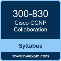 300-830 Syllabus, CCNP Collaboration Exam Questions PDF, Cisco 300-830 Dumps Free, CCNP Collaboration PDF, 300-830 Dumps, 300-830 PDF, CCNP Collaboration VCE, 300-830 Questions PDF, Cisco CCNP Collaboration Questions PDF, Cisco 300-830 VCE
