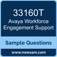 Workforce Engagement Support Dumps, 33160T Dumps, Avaya Workforce Engagement Support PDF, 33160T PDF, Workforce Engagement Support VCE, Avaya Workforce Engagement Support Questions PDF, Avaya Exam VCE, Avaya 33160T VCE, Workforce Engagement Support Cheat Sheet