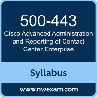 500-443 Syllabus, Advanced Administration and Reporting of Contact Center Enterprise Exam Questions PDF, Cisco 500-443 Dumps Free, Advanced Administration and Reporting of Contact Center Enterprise PDF, 500-443 Dumps, 500-443 PDF, Advanced Administration and Reporting of Contact Center Enterprise VCE, 500-443 Questions PDF, Cisco Advanced Administration and Reporting of Contact Center Enterprise Questions PDF, Cisco 500-443 VCE