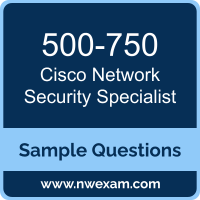 Network Security Specialist Dumps, 500-750 Dumps, Cisco CNSS PDF, 500-750 PDF, Network Security Specialist VCE, Cisco Network Security Specialist Questions PDF, Cisco Exam VCE, Cisco 500-750 VCE, Network Security Specialist Cheat Sheet