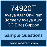 AXP On-Prem (formerly Avaya Aura CC Elite) Support Dumps, 74920T Dumps, Avaya AXP On-Prem (formerly Avaya Aura CC Elite) Support PDF, 74920T PDF, AXP On-Prem (formerly Avaya Aura CC Elite) Support VCE, Avaya AXP On-Prem (formerly Avaya Aura CC Elite) Support Questions PDF, Avaya Exam VCE, Avaya 74920T VCE, AXP On-Prem (formerly Avaya Aura CC Elite) Support Cheat Sheet