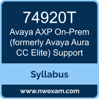 74920T Syllabus, AXP On-Prem (formerly Avaya Aura CC Elite) Support Exam Questions PDF, Avaya 74920T Dumps Free, AXP On-Prem (formerly Avaya Aura CC Elite) Support PDF, 74920T Dumps, 74920T PDF, AXP On-Prem (formerly Avaya Aura CC Elite) Support VCE, 74920T Questions PDF, Avaya AXP On-Prem (formerly Avaya Aura CC Elite) Support Questions PDF, Avaya 74920T VCE