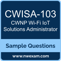 Wi-Fi IoT Solutions Administrator Dumps, CWISA-103 Dumps, CWNP CWISA PDF, CWISA-103 PDF, Wi-Fi IoT Solutions Administrator VCE, CWNP Wi-Fi IoT Solutions Administrator Questions PDF, CWNP Exam VCE, CWNP CWISA-103 VCE, Wi-Fi IoT Solutions Administrator Cheat Sheet