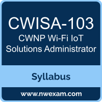 CWISA-103 Syllabus, Wi-Fi IoT Solutions Administrator Exam Questions PDF, CWNP CWISA-103 Dumps Free, Wi-Fi IoT Solutions Administrator PDF, CWISA-103 Dumps, CWISA-103 PDF, Wi-Fi IoT Solutions Administrator VCE, CWISA-103 Questions PDF, CWNP Wi-Fi IoT Solutions Administrator Questions PDF, CWNP CWISA-103 VCE