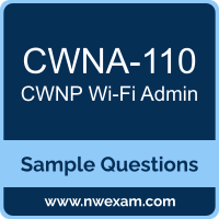 CWNP CWNA-110 sample questions for CWNP Certified Wireless Network Administrator preparation