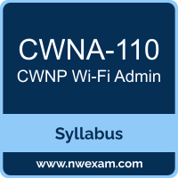 CWNP CWNA-110 certification syllabus and exam preparation guide