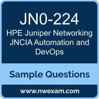 JNCIA Automation and DevOps Dumps, JN0-224 Dumps, HPE Juniper Networking JNCIA-DevOps PDF, JN0-224 PDF, JNCIA Automation and DevOps VCE, HPE Juniper Networking JNCIA Automation and DevOps Questions PDF, HPE Juniper Networking Exam VCE, HPE Juniper Networking JN0-224 VCE, JNCIA Automation and DevOps Cheat Sheet