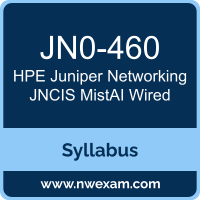 JN0-460 Syllabus, JNCIS MistAI Wired Exam Questions PDF, HPE Juniper Networking JN0-460 Dumps Free, JNCIS MistAI Wired PDF, JN0-460 Dumps, JN0-460 PDF, JNCIS MistAI Wired VCE, JN0-460 Questions PDF, HPE Juniper Networking JNCIS MistAI Wired Questions PDF, HPE Juniper Networking JN0-460 VCE
