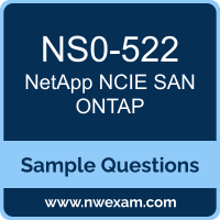NCIE SAN ONTAP Dumps, NS0-522 Dumps, NetApp NCIE SAN Specialist, ONTAP PDF, NS0-522 PDF, NCIE SAN ONTAP VCE, NetApp NCIE SAN ONTAP Questions PDF, NetApp Exam VCE, NetApp NS0-522 VCE, NCIE SAN ONTAP Cheat Sheet