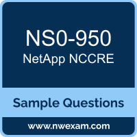 NCCRE Dumps, NS0-950 Dumps, NetApp NCCRE PDF, NS0-950 PDF, NCCRE VCE, NetApp NCCRE Questions PDF, NetApp Exam VCE, NetApp NS0-950 VCE, NCCRE Cheat Sheet
