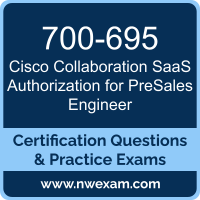 Collaboration SaaS Authorization for PreSales Engineer Dumps, Collaboration SaaS Authorization for PreSales Engineer PDF, Cisco CSaaSSE Dumps, 700-695 PDF, Collaboration SaaS Authorization for PreSales Engineer Braindumps, 700-695 Questions PDF, Cisco Exam VCE, Cisco 700-695 VCE, Collaboration SaaS Authorization for PreSales Engineer Cheat Sheet