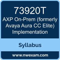 73920T Syllabus, AXP On-Prem (formerly Avaya Aura CC Elite) Implementation Exam Questions PDF, Avaya 73920T Dumps Free, AXP On-Prem (formerly Avaya Aura CC Elite) Implementation PDF, 73920T Dumps, 73920T PDF, AXP On-Prem (formerly Avaya Aura CC Elite) Implementation VCE, 73920T Questions PDF, Avaya AXP On-Prem (formerly Avaya Aura CC Elite) Implementation Questions PDF, Avaya 73920T VCE